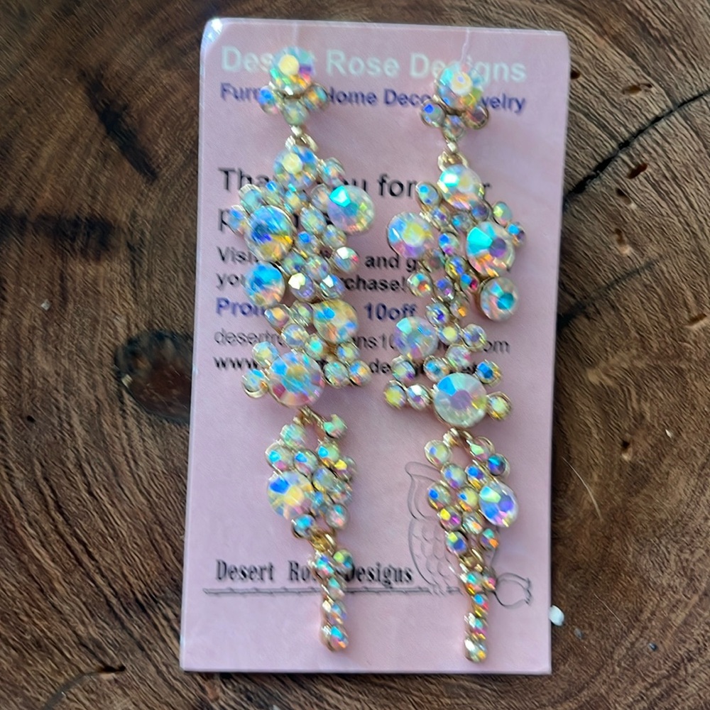 Ab Long Earrings